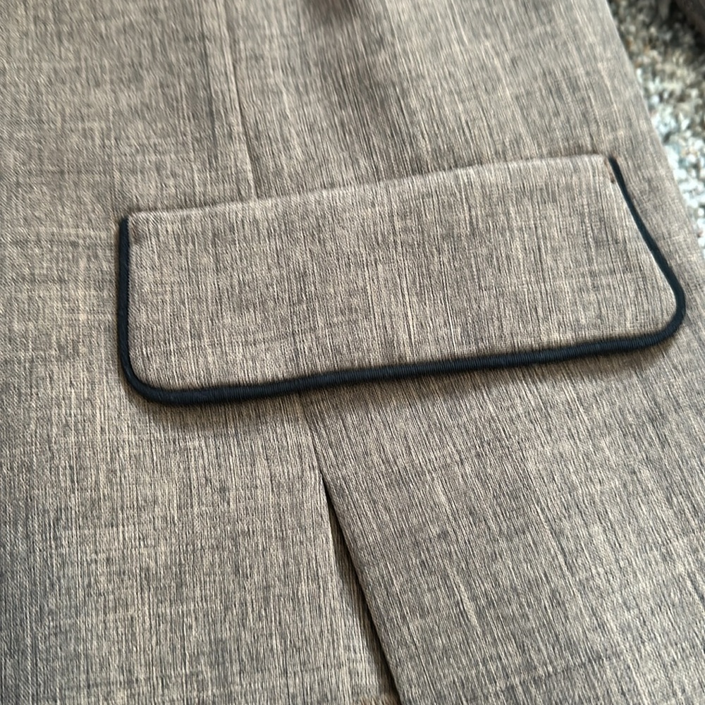 ERIKA Women’s Brown/Black Polyester Blazer Size 16 - Picture 4 of 5
